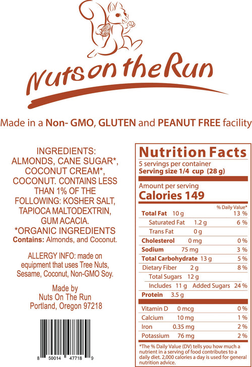 Nuts On The Run - Coconut Almonds