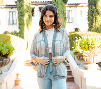 YOUNG THREADS - Western Bohemian Georgette Kimono Shirt