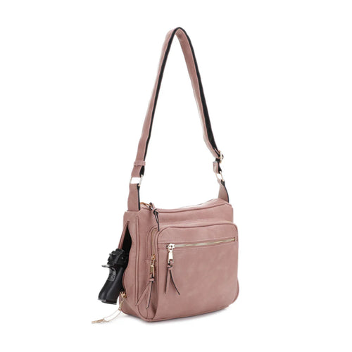JessieJames Handbags  Brooklyn Concealed Carry Lock and Key Crossbody