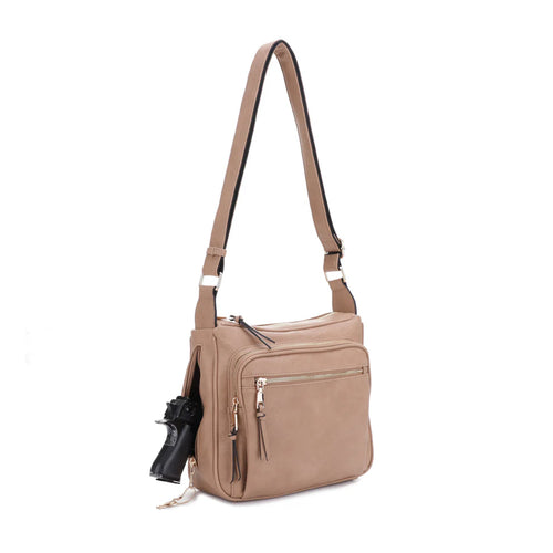 JessieJames Handbags  Brooklyn Concealed Carry Lock and Key Crossbody