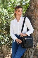 JessieJames Handbags  Brooklyn Concealed Carry Lock and Key Crossbody