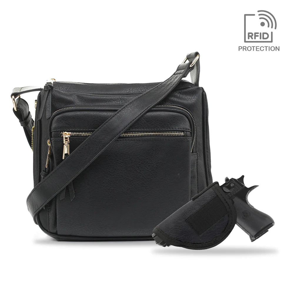 JessieJames Handbags  Brooklyn Concealed Carry Lock and Key Crossbody
