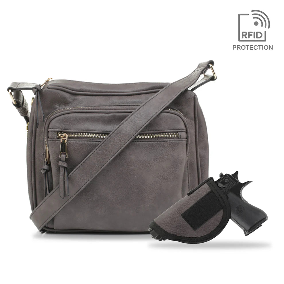 JessieJames Handbags  Brooklyn Concealed Carry Lock and Key Crossbody
