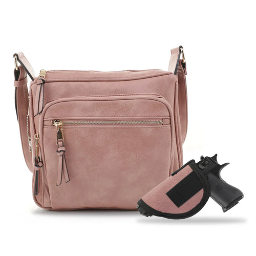 JessieJames Handbags  Brooklyn Concealed Carry Lock and Key Crossbody