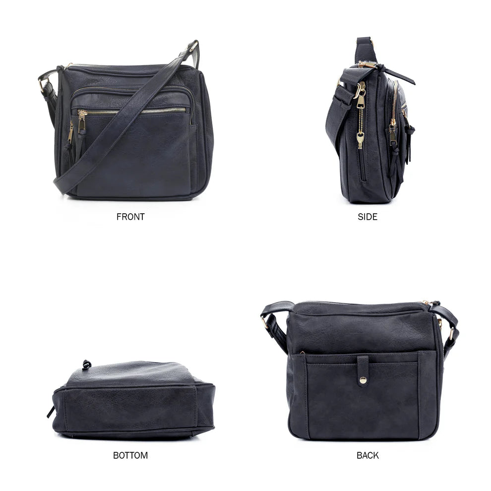 JessieJames Handbags  Brooklyn Concealed Carry Lock and Key Crossbody