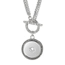 Sandy Snap Stainless Steel Interchangeable Jewelry Toggle Necklace