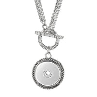 Sandy Snap Stainless Steel Interchangeable Jewelry Toggle Necklace