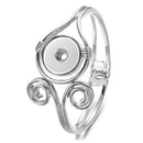 Sandy Snap Elegant Swirl Interchangeable Bracelet for 18mm Snap Buttons