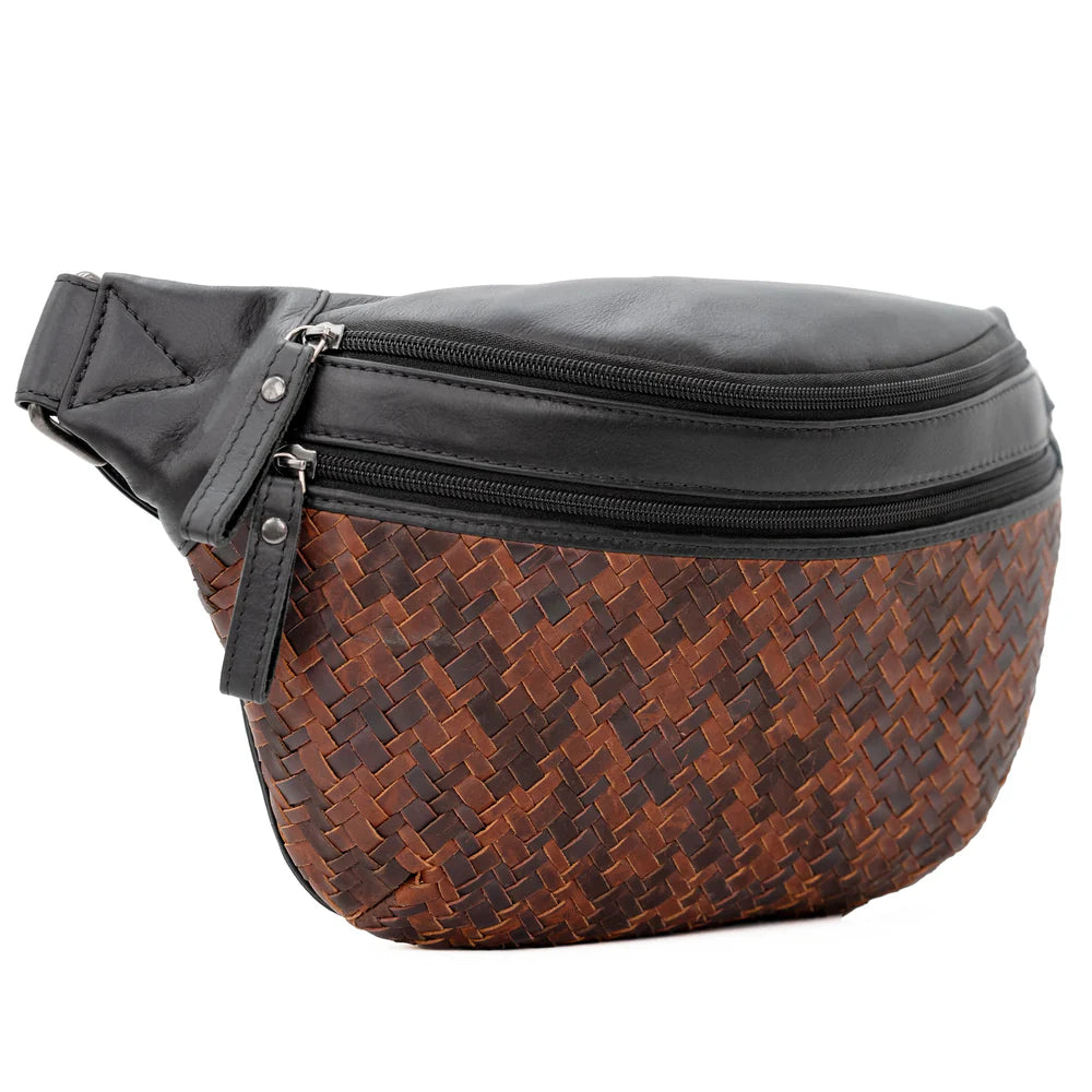 Concealed Carry Haisley Woven Leather Sling by Lady Conceal