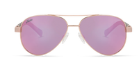 Loma Polarized Sunglasses – Rose Gold / Brown / Grey Pink Mirror