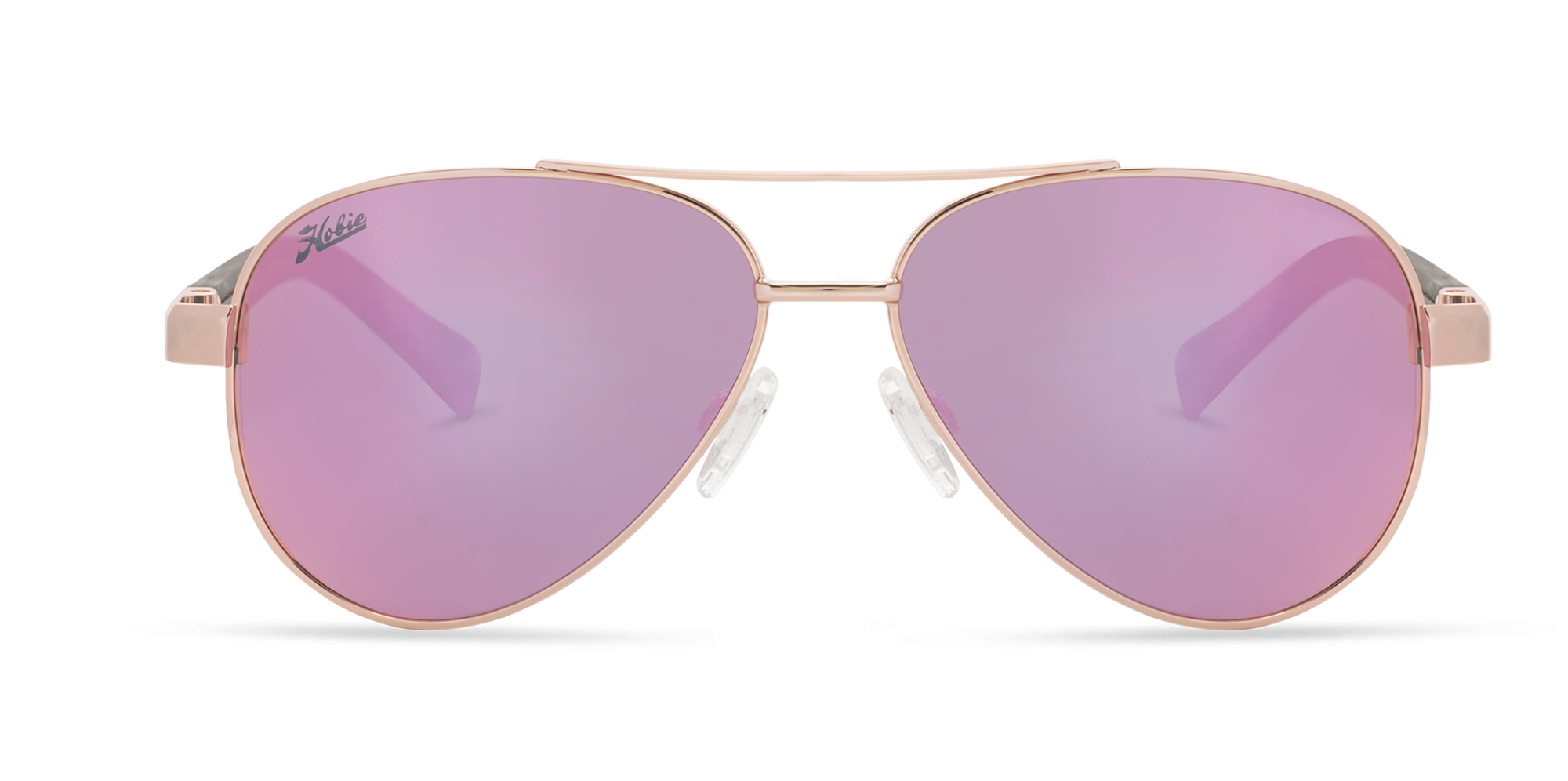 Loma Polarized Sunglasses – Rose Gold / Brown / Grey Pink Mirror