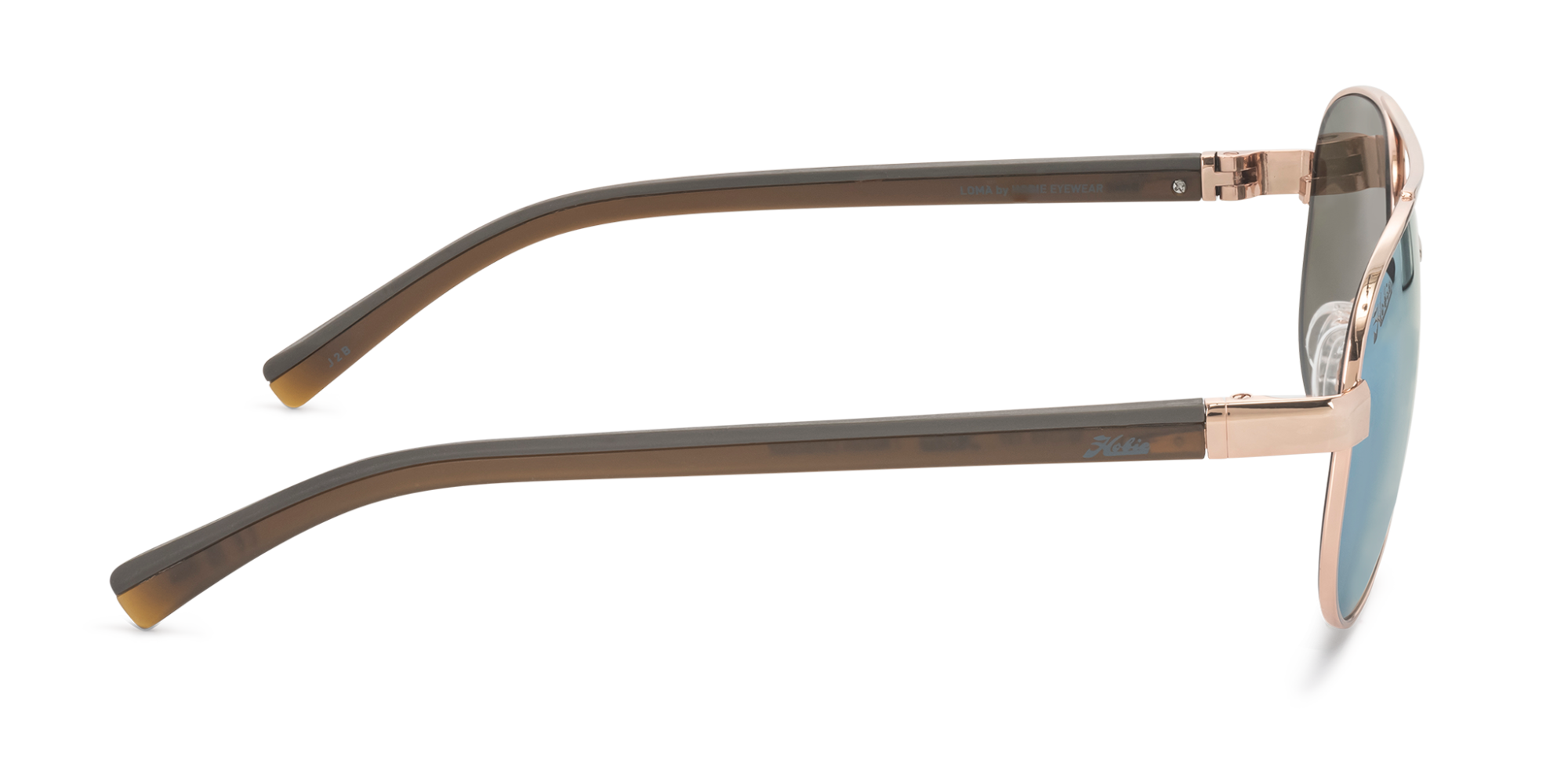 Loma Polarized Sunglasses – Shiny Rose Gold Frame