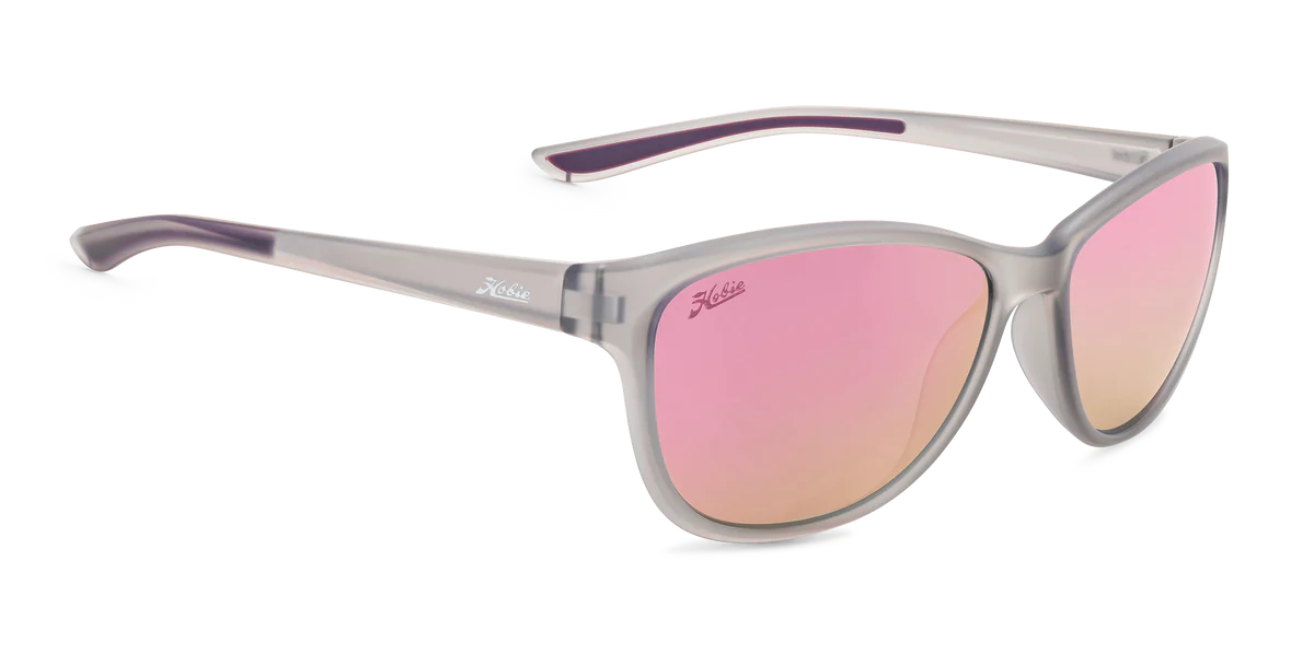 Mya Polarized Sunglasses – Satin Crystal Grey / Pink LensMya Polarized Sunglasses – Satin Crystal Grey / Pink Lens