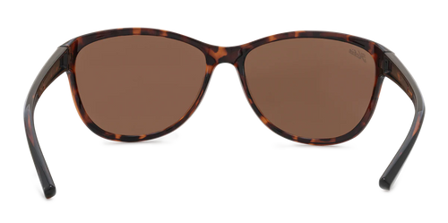 Mya Polarized Sunglasses – Shiny Tortoise / Copper with Silver Flash Mirror Lens