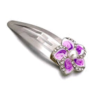 Sandy Snap Barrettes Fit 18mm Snap Button Charms