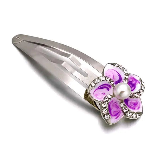 Sandy Snap Barrettes Fit 18mm Snap Button Charms