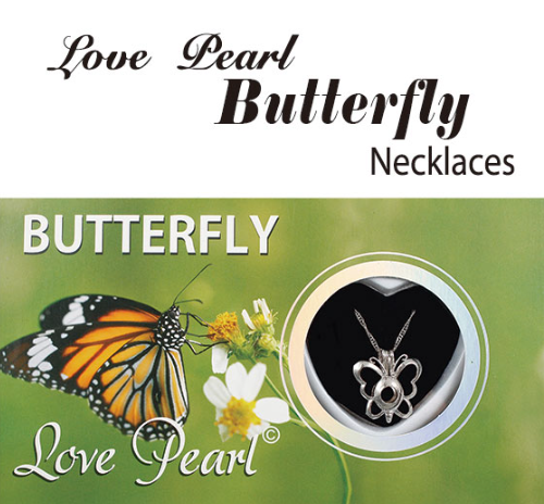 Love Pearl Butterfly Necklace