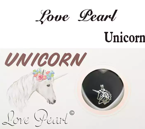Love Pearl Unicorn Necklace