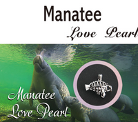 Love Pearl Manatee Necklace