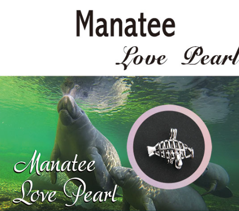 Love Pearl Manatee Necklace