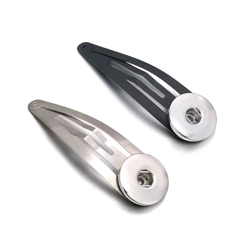 Sandy Snap Barrettes Fit 18mm Snap Button Charms