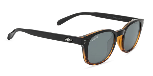 Hobie Polarized Sunglasses – Shiny Black Wood Grain / Grey Lens