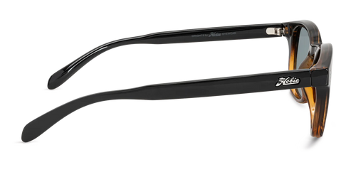 Hobie Polarized Sunglasses – Shiny Black Wood Grain / Grey Lens