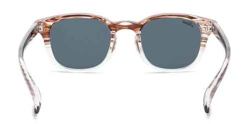 Hobie Polarized Sunglasses – Shiny Wood Grain Aqua Blue Grey / Grey Lens