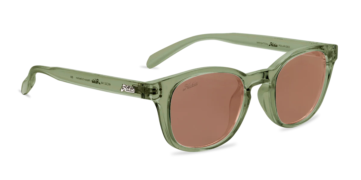 Hobie Polarized Sunglasses – Shiny Crystal Olive Copper / Grey Lens
