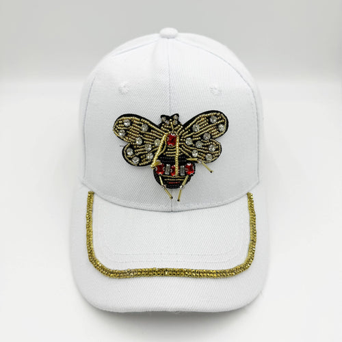 Ole - Bee Seed Bead Rhinestone Cap C0798