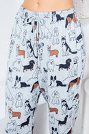 LA Soul - Variety Of  Dog Print Jogger Pant
