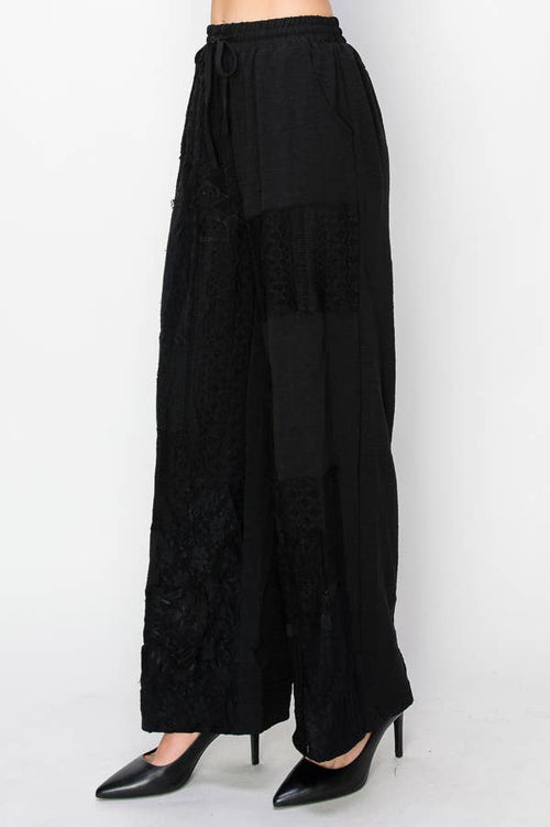 Origami Apparel ~  Lace and Crochet inspired - OLS-4703 BK