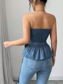 Hope & Sunshine - Solid Color Strapless Tube Top