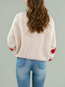 Miss Sparkling - Front tie heart cardigan