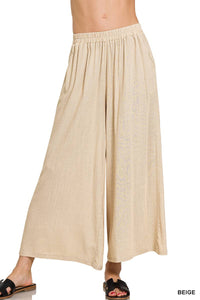 42POPS - '.....Woven Elastic Band Pants With Pocket