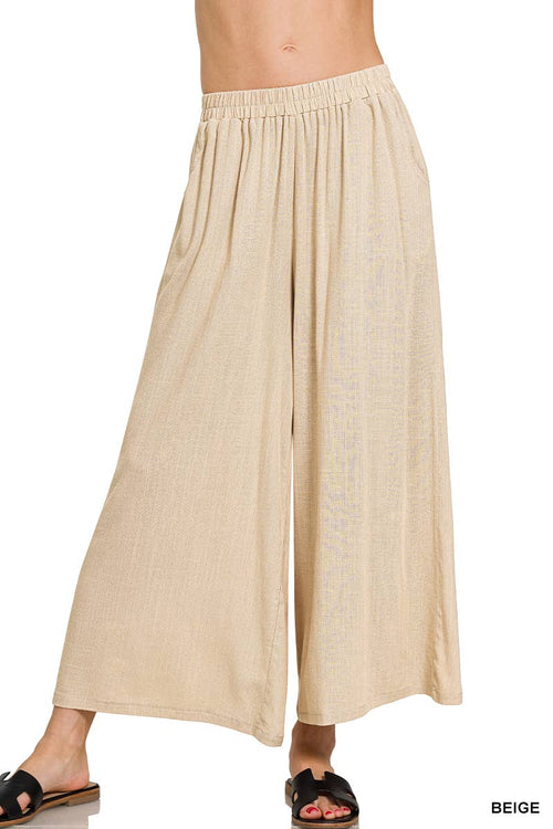 42POPS - '.....Woven Elastic Band Pants With Pocket