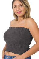 42POPS - .SI-22921 Plus Smocked Tube Top