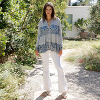 Young Threads - Limited Edition Sweater Knit Jhabla Top with Graceful Tiers