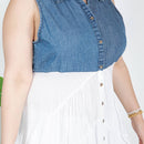 Young Threads - Front-Open Asymmetrical High Low Top - New Design