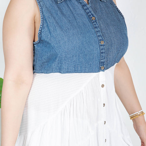 Young Threads - Front-Open Asymmetrical High Low Top - New Design