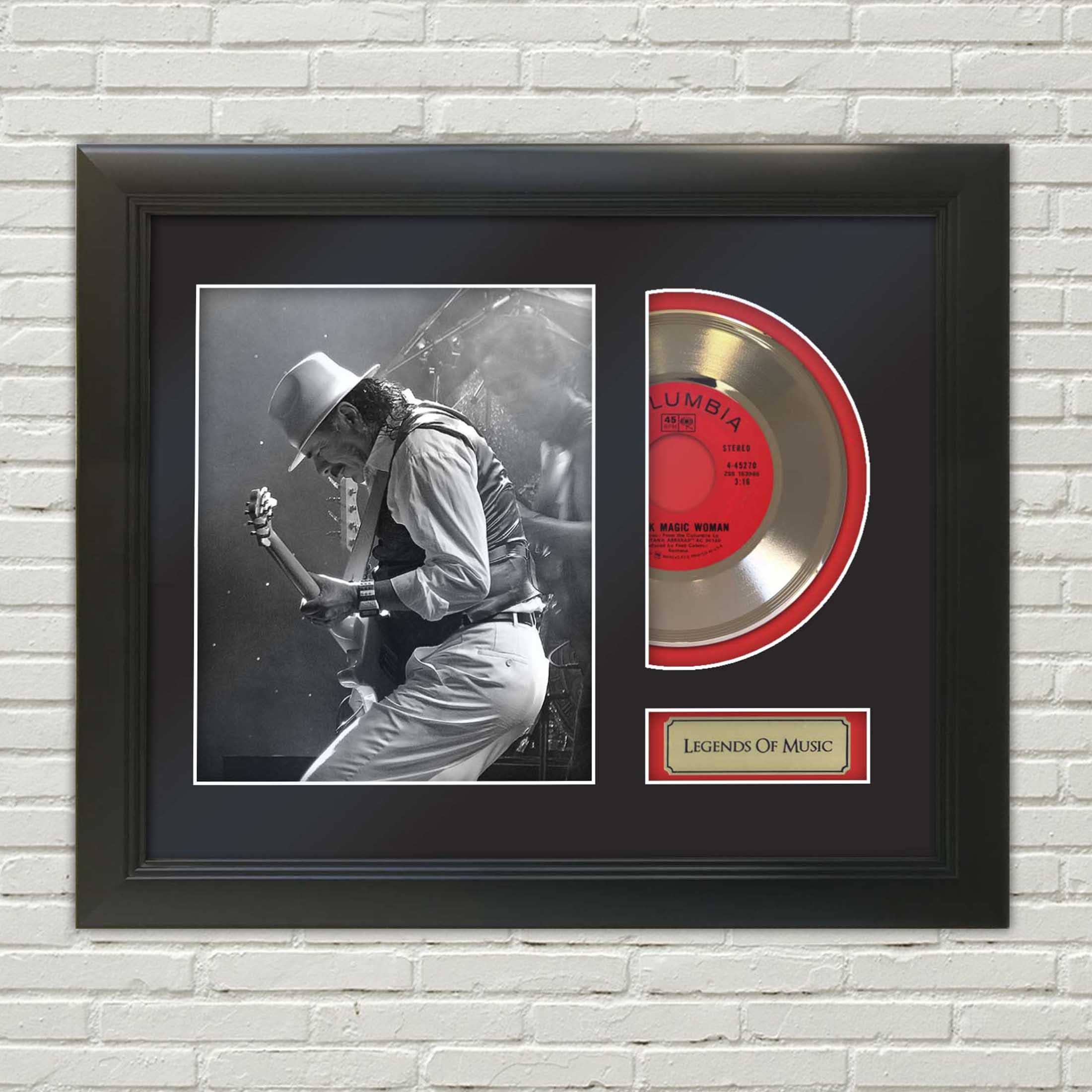 Gold Record Outlet - Carlos Santana Legends of Music Gold Display
