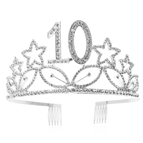 Ole - Birthday Star Rhinestone Crown Headband L3959