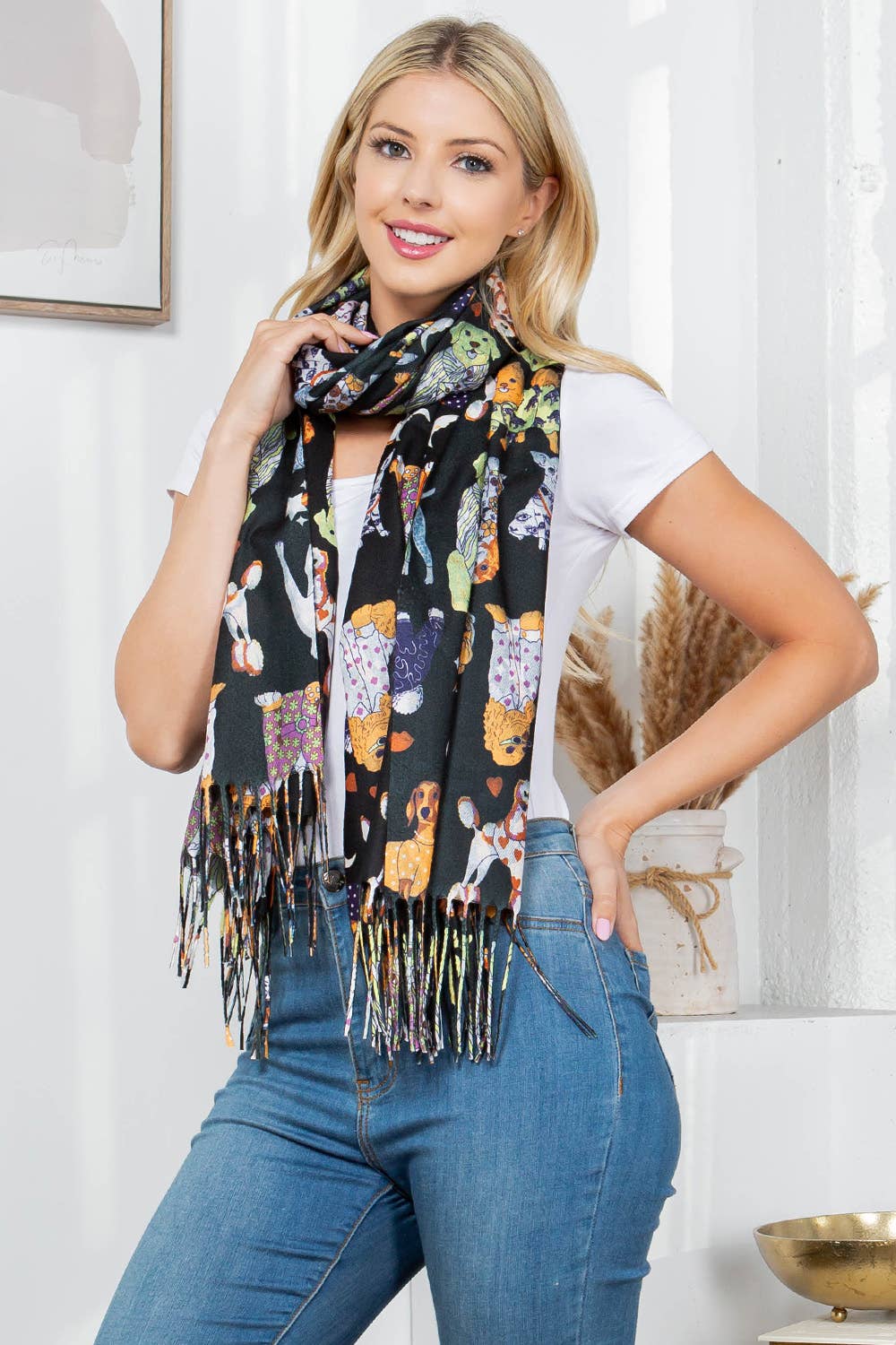 LA Soul - Dog Print Scarf