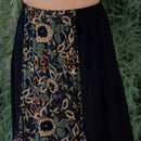Young Threads - Bohoemian Mid-Length Skirt with Rayon Print (New Color) SK23162