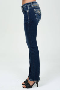 Miss Me - M9541TSS- 31" MID RISE STRAIGHT LEG JEANS