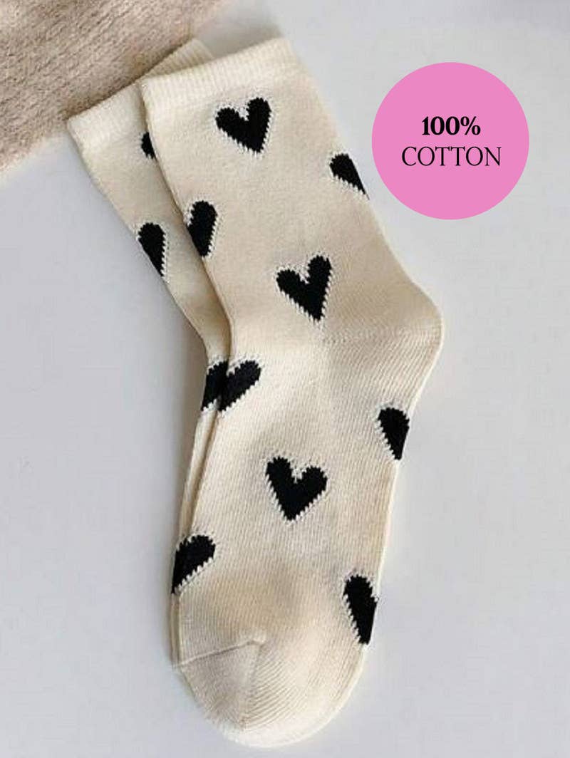 42POPS - ",,,_ HEART CASUAL SOCKS