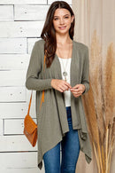 Shopin LA - SG21025. - WOMEN BASIC NATURAL AND SOFT DRAPE CARDIGAN