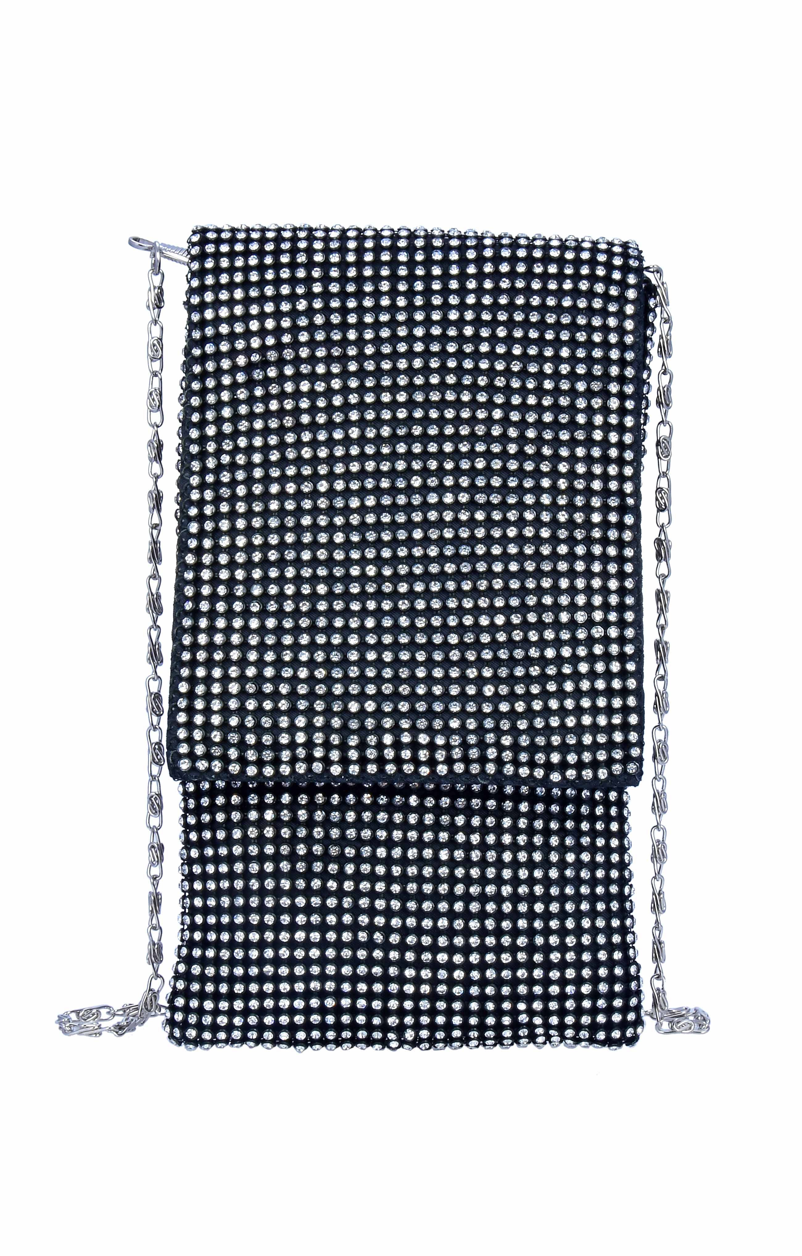Ole - Fashion Women Rhinestone Crystal Cellphone Bags HB0632