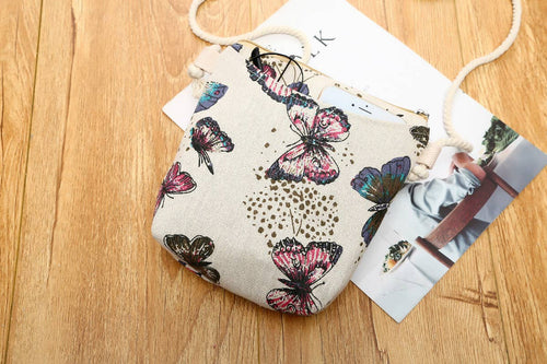 Shine Mark Accessories - Butterfly Crossbody Bag With Rope Strap