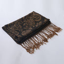 Fashion Style Group - Double Layer Jacquard Paisley Pashmina Shawl,Wrap 5